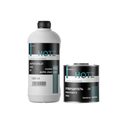 2К Акриловый лак HOTZ 1320мл +отвердитель HOTZ 660мл